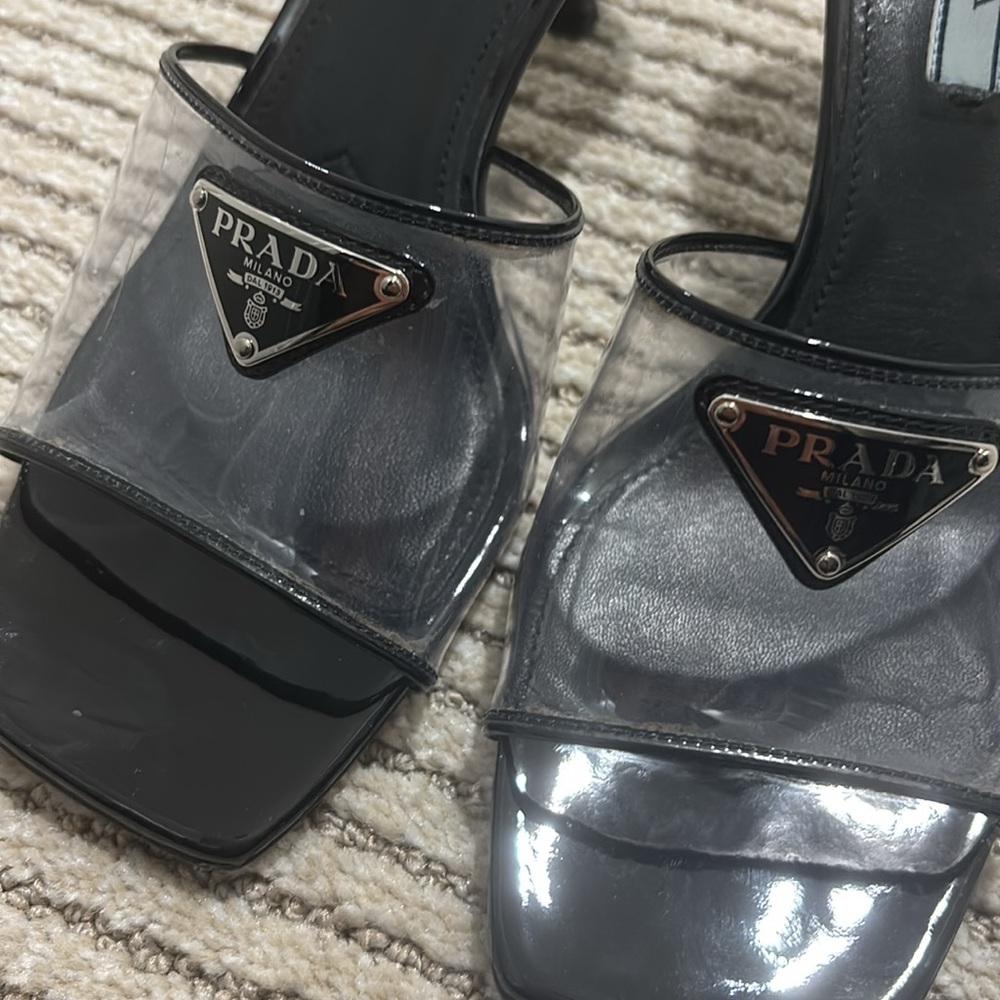Prada Clear Kitten Heel - Picture 2 of 4
